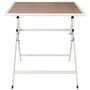 Home Deco Factory Mesa Metal BCN Blanca 70x70