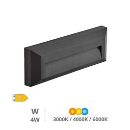 GSC Evolution Applique murale LED Série Kuito 4W Gris anthracite IP65