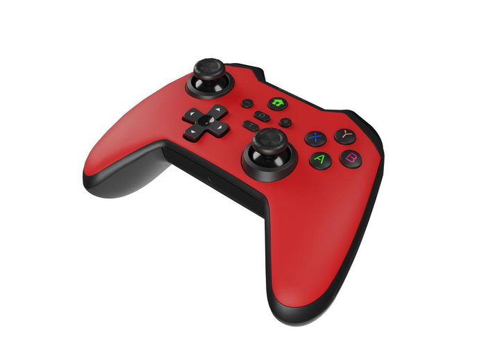 Genesis Gamepad Mangan 400 Wireless Bluetooth PC Switch Android iOS Manette sans fil RGB rouge