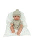 Muñecas Arias Elegance - Poupée 30 cm Natal Beige avec Coussin (Corps en Vinyle, Sexe Garçon) - Produit en Espagnol