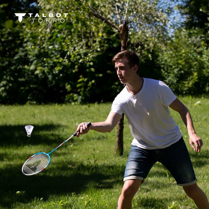 Set de badminton 4 Fighter - 4 raquettes et 3 volants