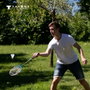 Set de badminton 4 Fighter - 4 raquettes et 3 volants