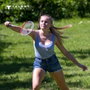 Set de badminton 4 Fighter - 4 raquettes et 3 volants