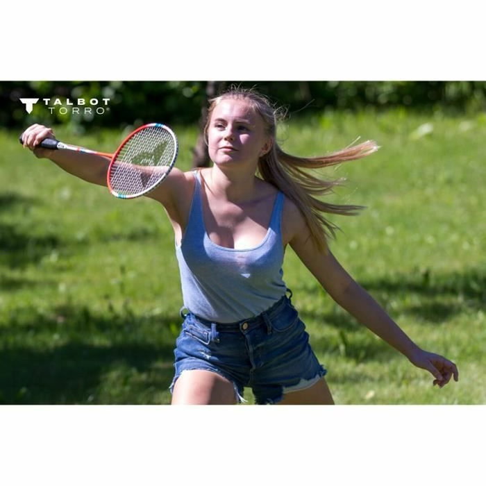 Set de badminton 4 Fighter - 4 raquettes et 3 volants