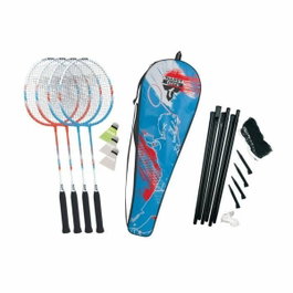 Set de badminton 4 Fighter - 4 raquettes et 3 volants