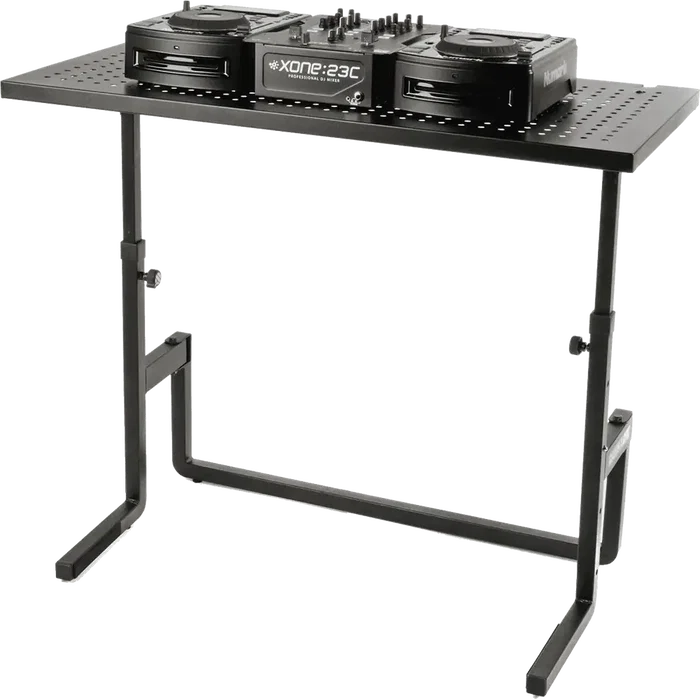 Quiklok Station de travail DJ en acier pliable réglable en hauteur 1000 mm Quiklok Station de travail DJ en acier pliable réglable en hauteur 1000 mm