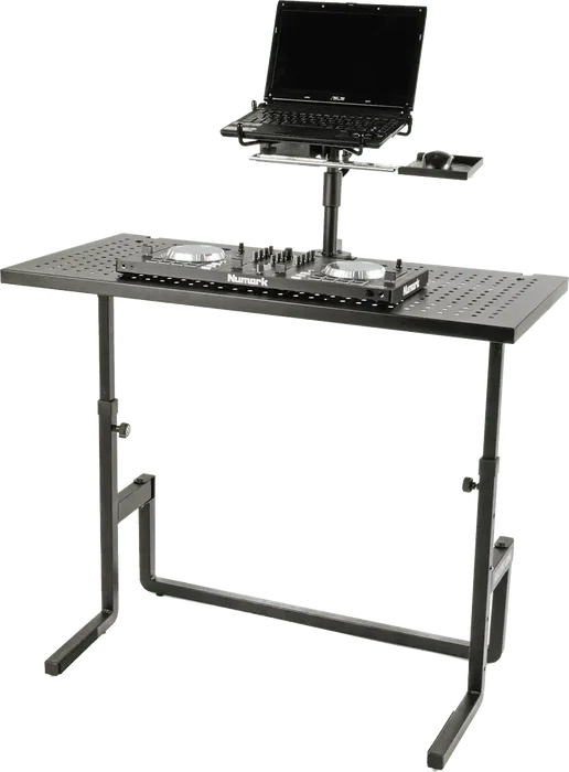Quiklok Station de travail DJ en acier pliable réglable en hauteur 1000 mm Quiklok Station de travail DJ en acier pliable réglable en hauteur 1000 mm