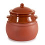 La Dehesa Marmite en terre cuite 4,5 L 25x26x25 cm couleur miel (Set de 2)