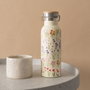 ERIK Gourde Isotherme en Acier Inoxidable 500ml avec Bouchon Étanche - Motif Fleurs Sauvages