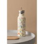 ERIK Gourde Isotherme en Acier Inoxidable 500ml avec Bouchon Étanche - Motif Fleurs Sauvages