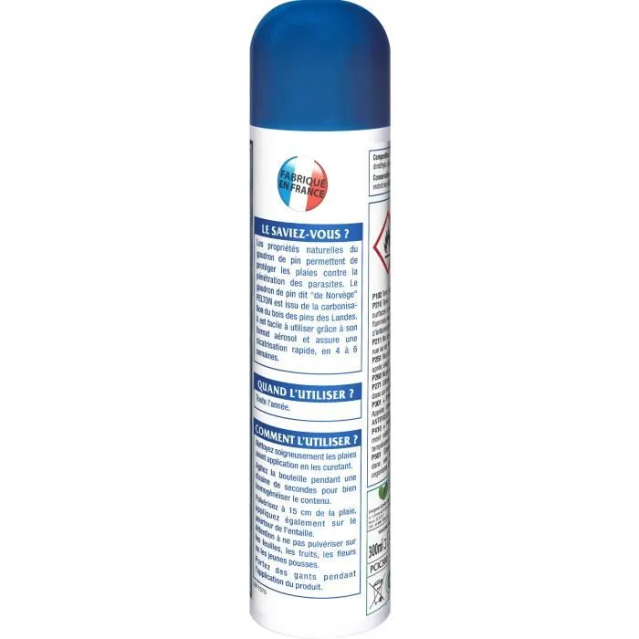 Pelton Cicatrisant pour Arbres Aerosol 300ml - Protection Plaies de Taille avec Goudron de Pin Pelton Cicatrisant pour Arbres Aerosol 300ml - Protection Plaies de Taille avec Goudron de Pin