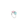 Chiara Ferragni Princess Rainbow Ring Blue/Pink CZ Taille 10
