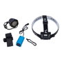Edm Lampe frontale et vélo LED rechargeable aluminium 180 lm 50 lm flash IP54 5 W avec batterie et chargeur