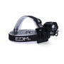Edm Lampe frontale et vélo LED rechargeable aluminium 180 lm 50 lm flash IP54 5 W avec batterie et chargeur