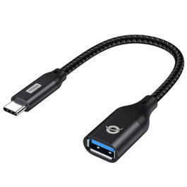 Conceptronic ABBY18B Adaptateur USB-C mâle vers USB-A femelle 10 Gb/s Noir