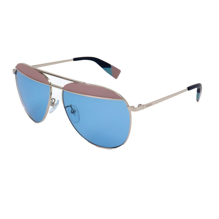 Furla SFU236 0523 Lunettes de soleil femme monture métal 59 mm UV400 catégorie 2