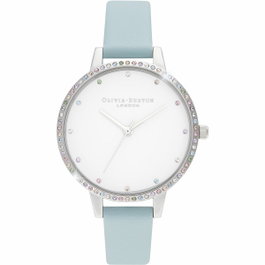 Olivia Burton OB16RB19 avec bracelet bleu et détails rainbow