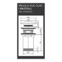 Edm Bonde clic-clac universelle pour lavabo et bidet chromée ABS Ø 66 x 102 mm