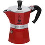Bialetti Moka Express Rouge - 3 Tasses - Aluminium poli