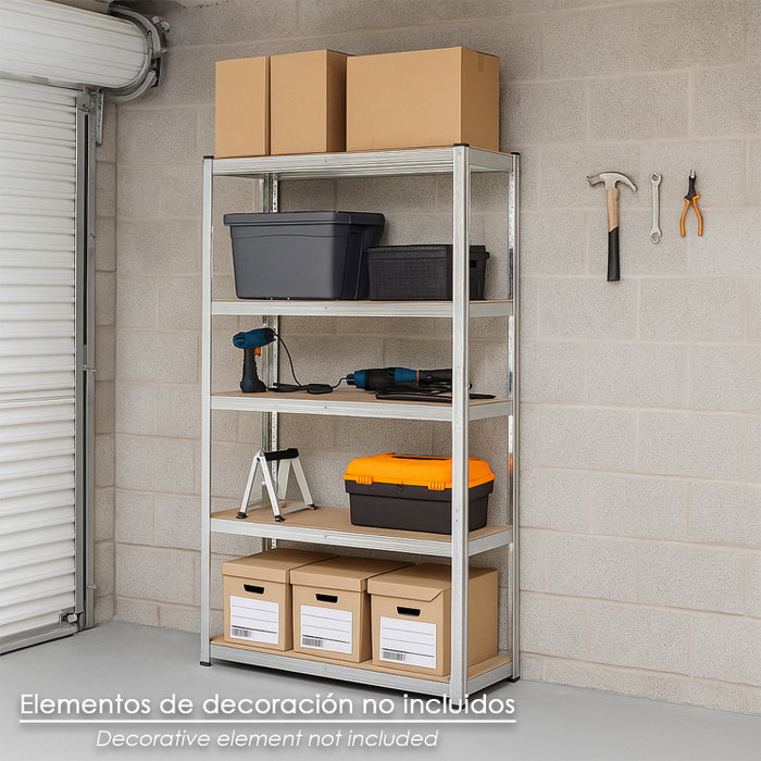 ORYX Module d'étagère sans vis 90x40x180 cm avec 5 plateaux