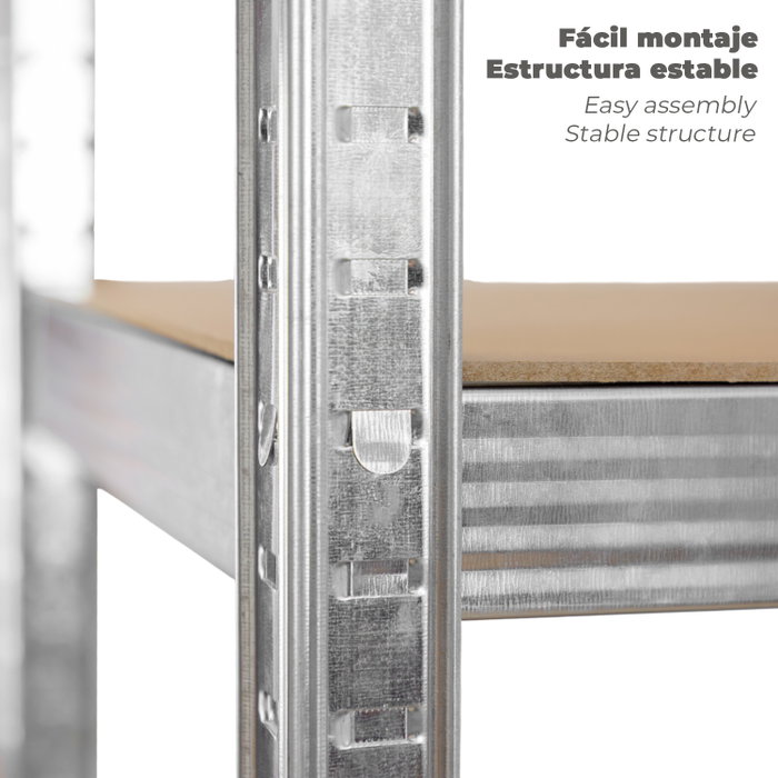 ORYX Module d'étagère sans vis 90x40x180 cm avec 5 plateaux