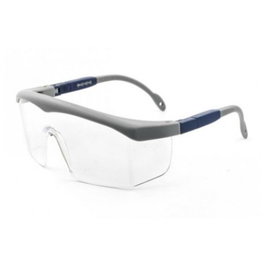 OPTOR Basic 7 43/9 - Lunettes de protection anti-impact taille moyenne - Fronde et branches réglables - Pour travaux métallurgie, automobile