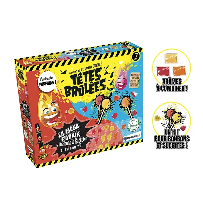 Silverlit MegaFabrik à Bonbons et Sucettes Tutti Fruti - Fabrique de Bonbons - Avec Arômes et Colorants 100% Naturels et Gélifiant Végétal - À Partir de 7 Ans