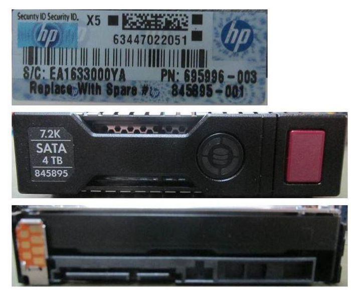 Hewlett Packard Enterprise Disque dur interne 4 To 3.5" SATA III 7200 tr/min LFF - Disque de qualification de remplacement