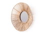 Giftdecor Miroir Vuelo Ondas Cuerda 40 cm Naturel Verre Métal Papier (Set de 6)