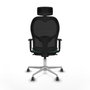 Piqueras y Crespo Chaise de Bureau avec Appui-tête Jorquera 1D086G2 Vert émeraude