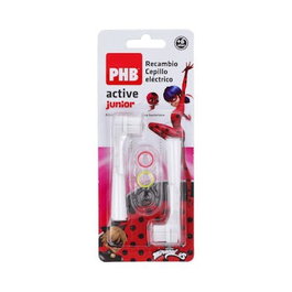 PHB Rechanges Brosse à Dents Électrique Active Junior Ladybug, 2 unités