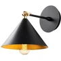 Applique murale Black - Industriel et scandinave - Métal - Noir
