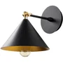 Applique murale Black - Industriel et scandinave - Métal - Noir