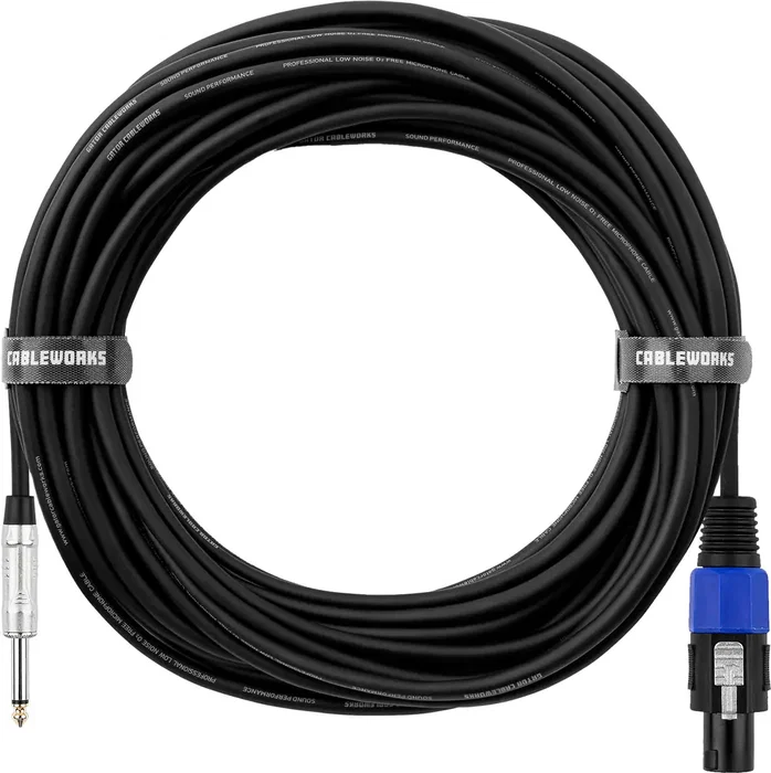 CABLEWORKS Câble Jack / Speakon pour Haut-parleur - 15 m
