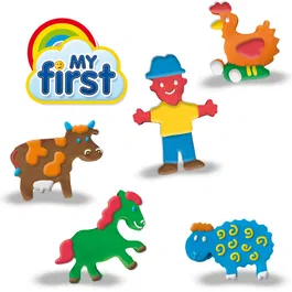 Ses Creative - Méga Kit de Pâte à Modeler My First avec Outils pour Créativité et Apprentissage des Formes - Sensoriel - Âge 1+