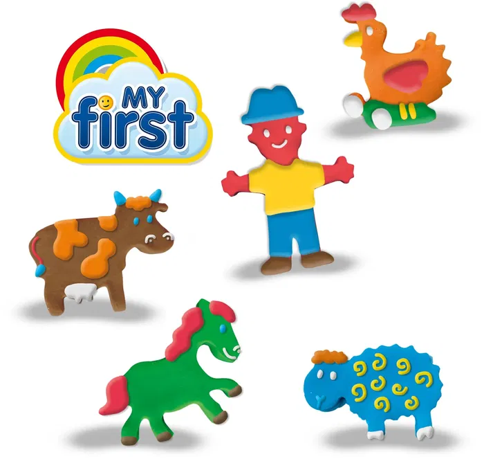 Ses Creative - Méga Kit de Pâte à Modeler My First avec Outils pour Créativité et Apprentissage des Formes - Sensoriel - Âge 1+