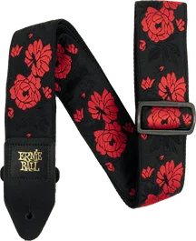 ERNIEBALL Sangle Jacquard pour Guitare/Basse - Tango Rose