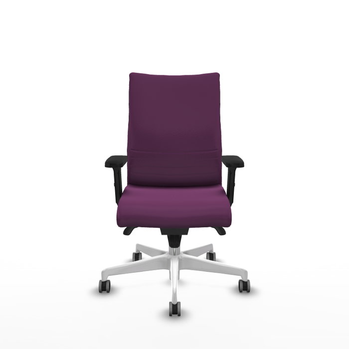 Piqueras Y Crespo Chaise Albacete Confidente, Similpiel Morado, Base Blanche, Brazos 2D