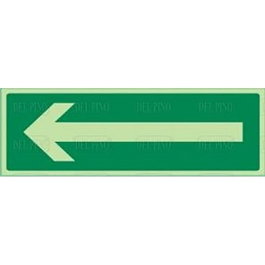 DUVER Panneau de signalisation 1103 Flèche lumineuse en plastique 297x105 mm