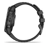 Garmin Epix Pro (Gen2) - Montre connectée sport haute performance - Écran AMOLED - 47 mm - Acier gris avec bracelet noir - Suivi santé et entraînement