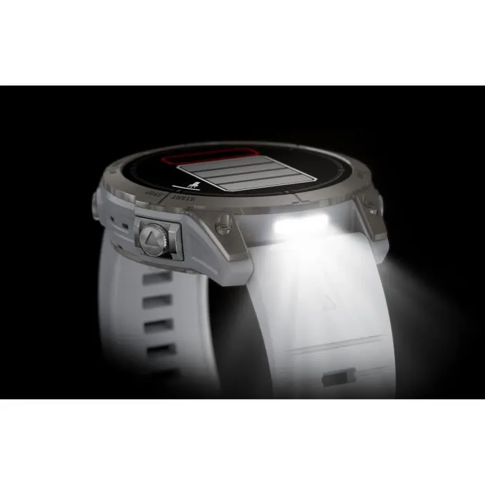 Garmin Epix Pro (Gen2) - Montre connectée sport haute performance - Écran AMOLED - 47 mm - Acier gris avec bracelet noir - Suivi santé et entraînement