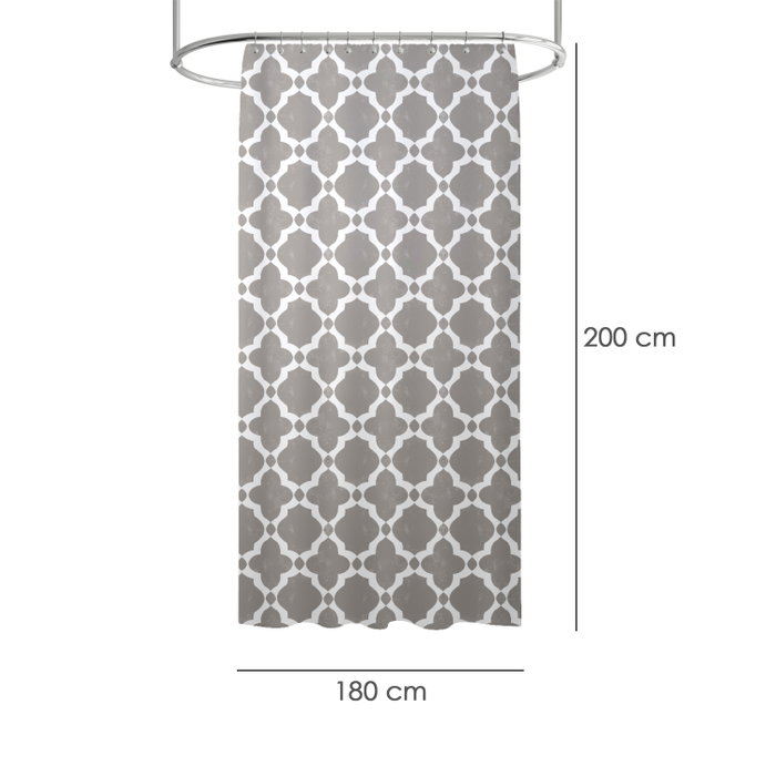 ORYX Rideau de Douche Vintage Gris 180x200 cm