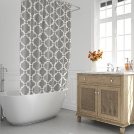 ORYX Rideau de Douche Vintage Gris 180x200 cm