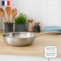 Livoo Wok en acier inoxydable MEP162 Ø 28 cm