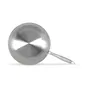 Livoo Wok MEP162 en acier inoxydable 28 cm - Compatible tous feux dont induction, four, lave-vaisselle - Fabriqué en France
