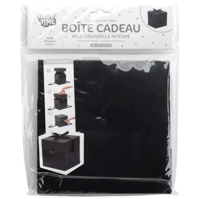 Party Time Boîte Cadeau Pliable 20x20x20 cm Party Time Boîte Cadeau Pliable 20x20x20 cm