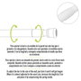 ORYX Barre de douche extensible en aluminium blanc 125 à 220 cm