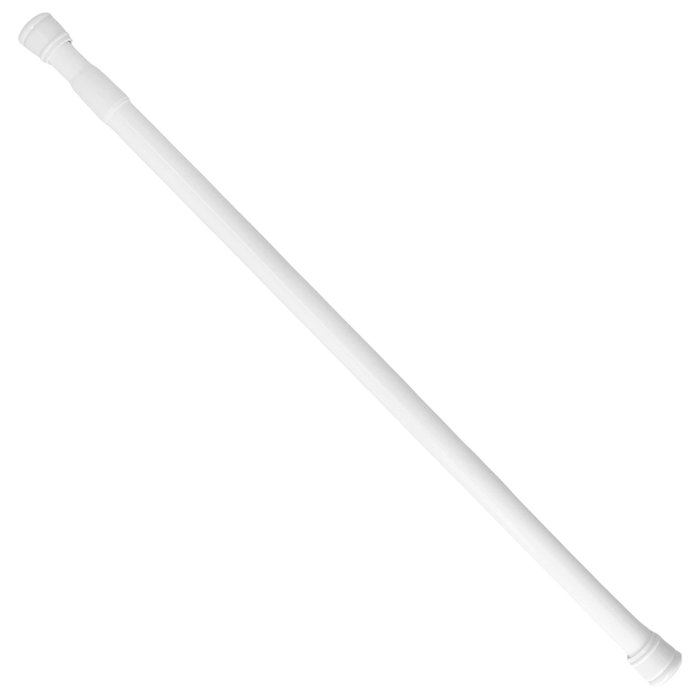 ORYX Barre de douche extensible en aluminium blanc 125 à 220 cm ORYX Barre de douche extensible en aluminium blanc 125 à 220 cm