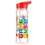 PUCKATOR - Bouteille d'eau thématique Game Over, 500 ml - Capacité 0,5 L - Dimensions 23 x 8,5 x 6,5 cm