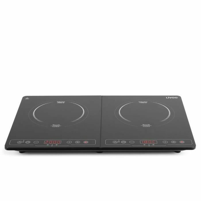 Livoo DOC236 Plaque de cuisson électrique double, Noir